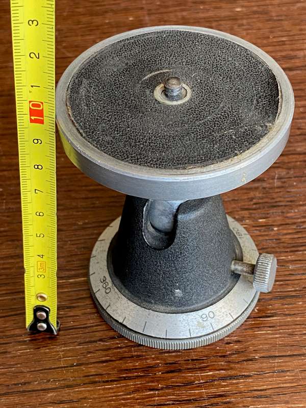 Schiansky Munchen 2580 mono ball head,strong, for Studio Tripods, vintage, for medium format cameras