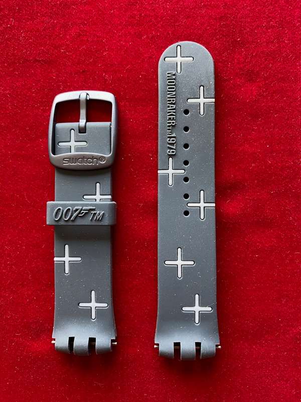 Original Strap for JAMES BOND MOONRAKER SWATCH WATCH Special Edition , old stock NEW