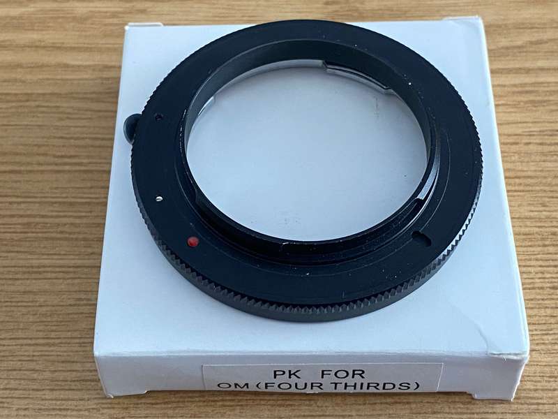 LENS ADAPTER PK MF LENSES for OLYMPUS 4/3 (FOUR THIRDS) CAMERAS , very rare, NEW