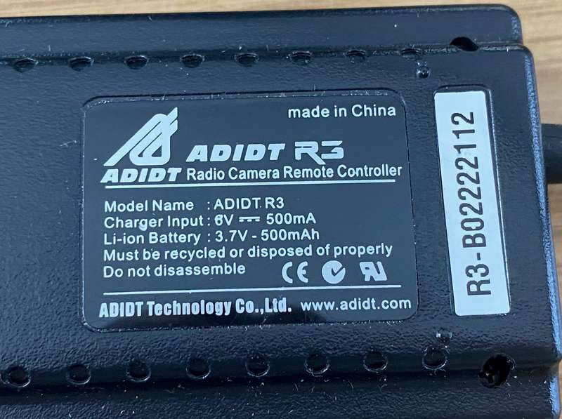 Adidt R3 Camera Radio Remote upto 100m distance