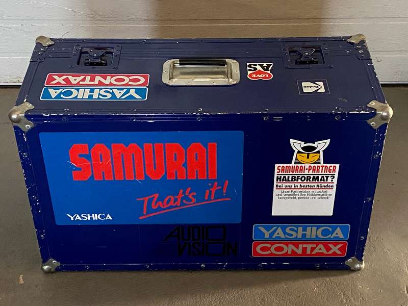 Special built Aluminium Case for 2xKodak S-AV Carousel Projector, empty Case, vintage, rare, unique