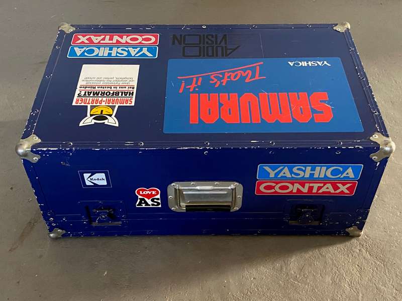 Special built Aluminium Case for 2xKodak S-AV Carousel Projector, empty Case, vintage, rare, unique