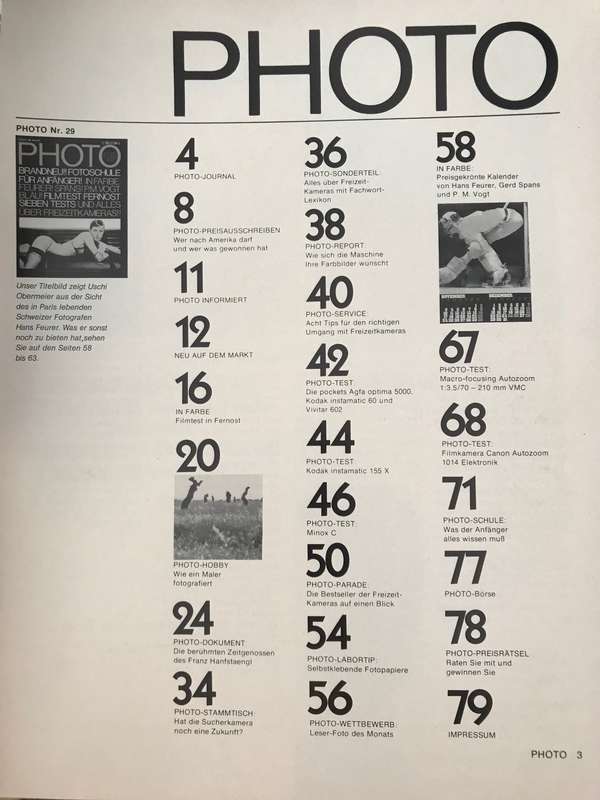 2 x Photo Nr. 24/1974 magazin, photokina 1974, 138 pages, 29/1975 78 pages, in german,