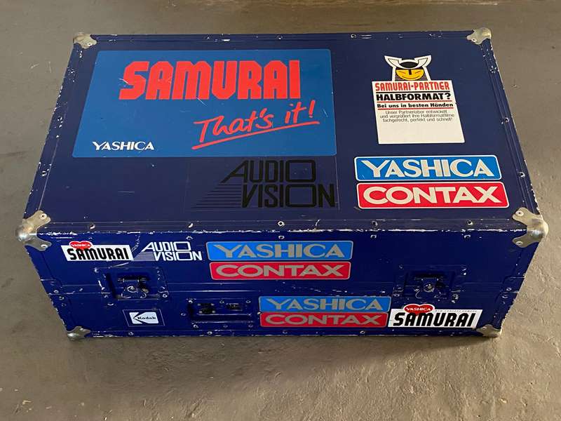 Special built Aluminium Case for 2xKodak S-AV Carousel Projector, empty Case, vintage, rare, unique