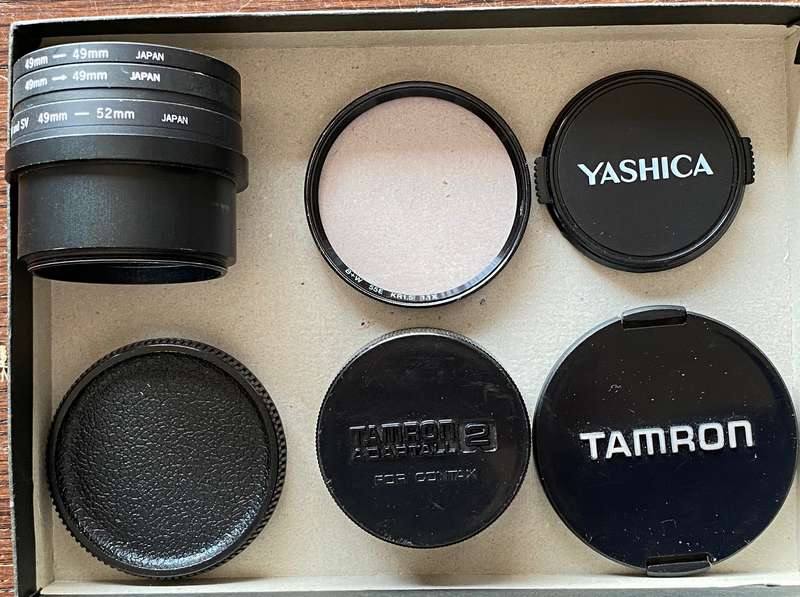 Photo Lot Yashica Tamron Snap Caps , Adapterrings + Tubus, B+W KR 1.5 55mm