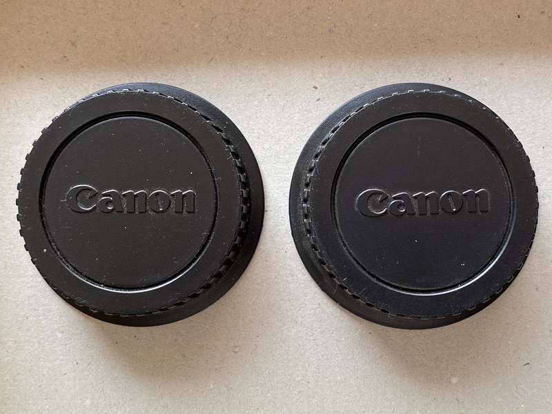 2 x Canon EOS Original EF Rear Lens cap