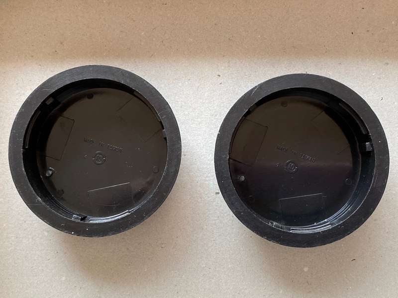 2 x Canon EOS Original EF Rear Lens cap