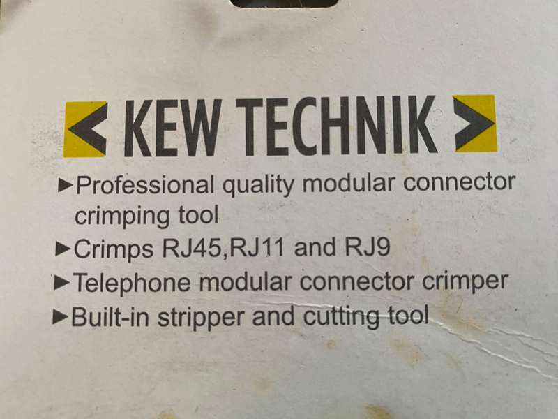 KEW Technik Modular Connector Crimping Tool Model KDRJ 45R