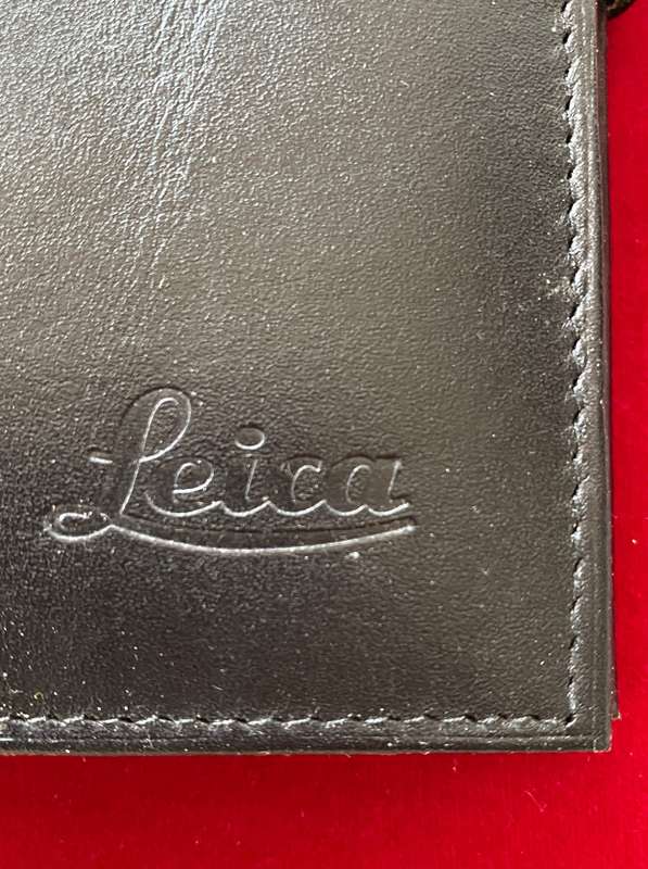 Leica leather file calender,black (19x12x3.5cm) from 1995 vintage,collectors item,unused, very rare