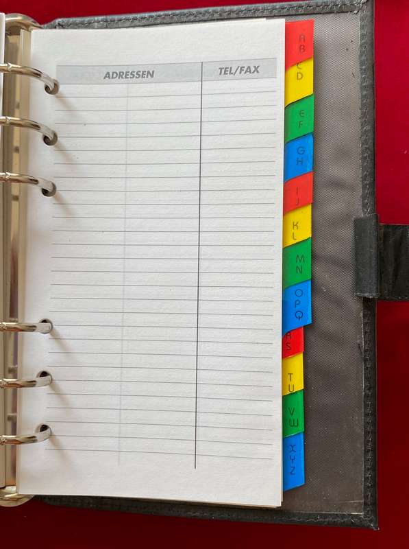 Leica leather file calender,black (19x12x3.5cm) from 1995 vintage,collectors item,unused, very rare