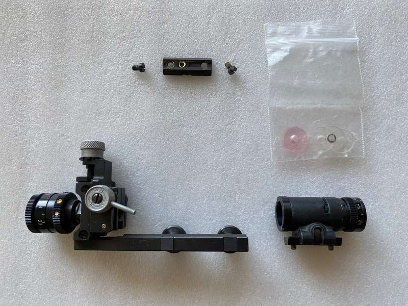Anschutz Match Rear Sight Diopter #6702 + W.Gehmann D75,Korntunnel (Lot 1)
