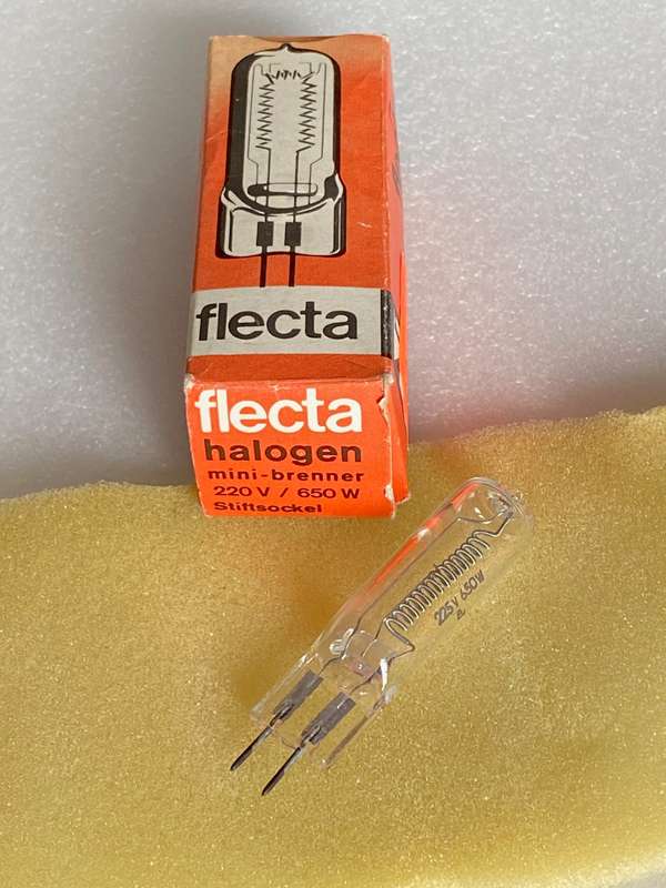 Flecta halogen mini burner 220V 650W, unused, still in original box