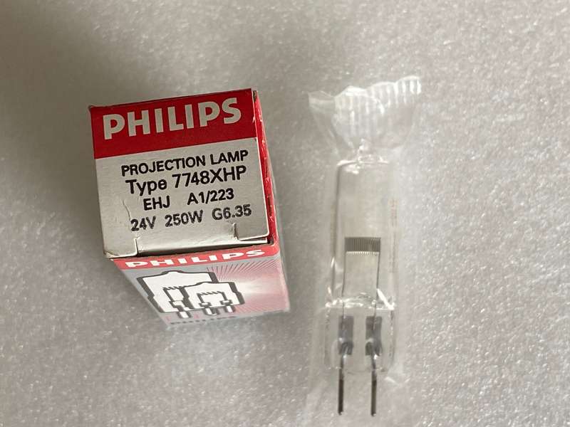 Philips Projector bulb Type 7748 24V 250W G6.35, unused, still in original box