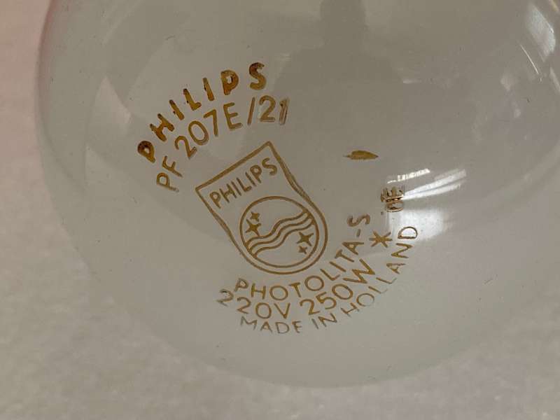 Philips Photolita-S 220V 250W E27 type PF207E 21, unused, still in original box