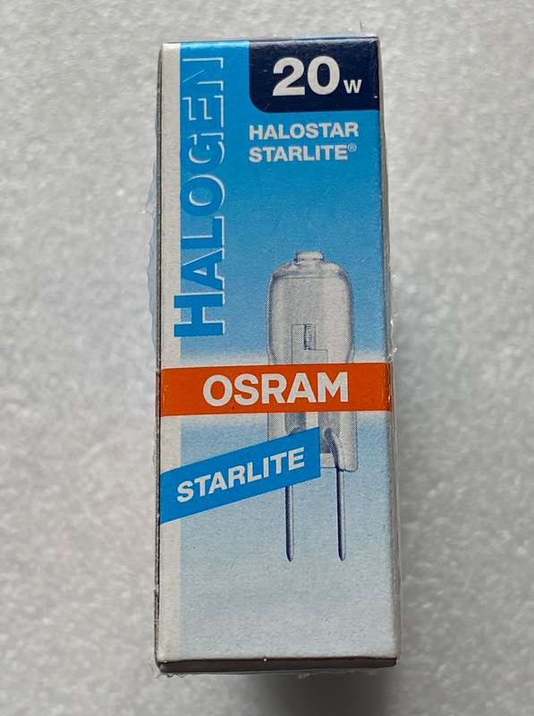 Osram Halogen 12V 20W 64425S G4, unused, still in original box