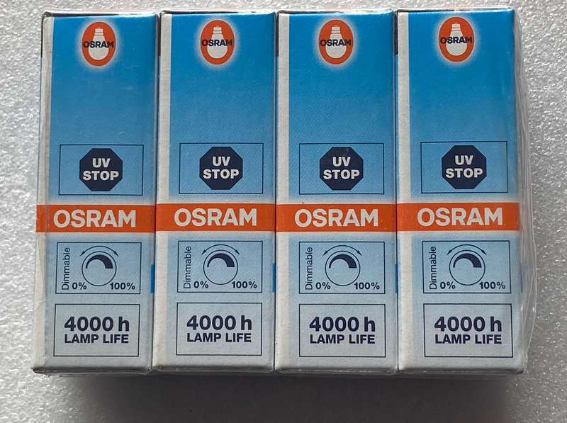 Osram Halogen 12V 20W 64425S G4, unused, still in original box