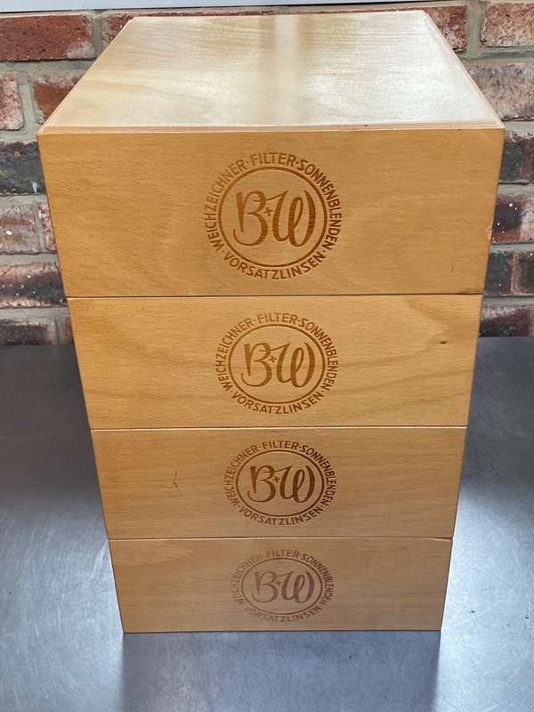 B+W Wooden drawer set from the 60s, from Germany, vintage, very rare in very good condition