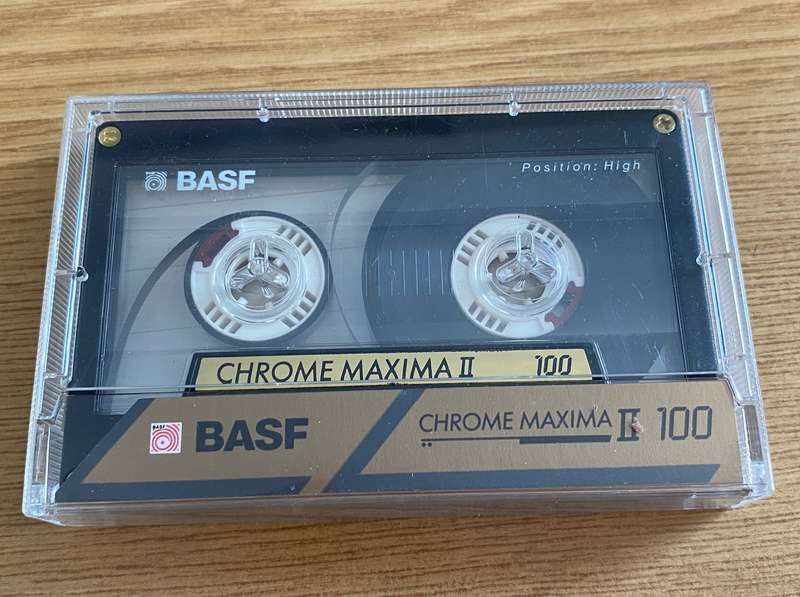BASF Chrome Maxima II 100 Hifi Cassette, used, in good condition
