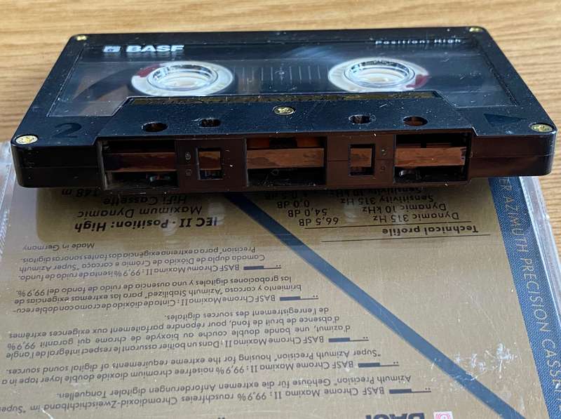 BASF Chrome Maxima II 100 Hifi Cassette, used, in good condition