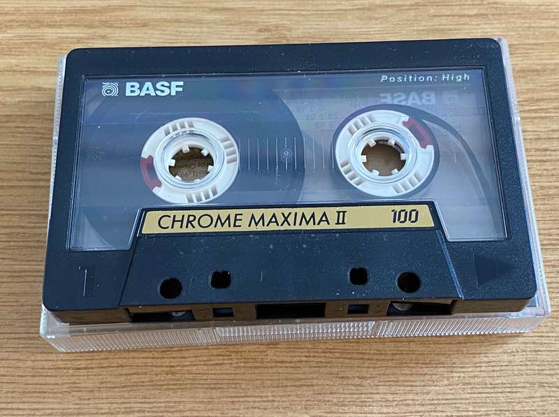 BASF Chrome Maxima II 100 Hifi Cassette, used, in good condition