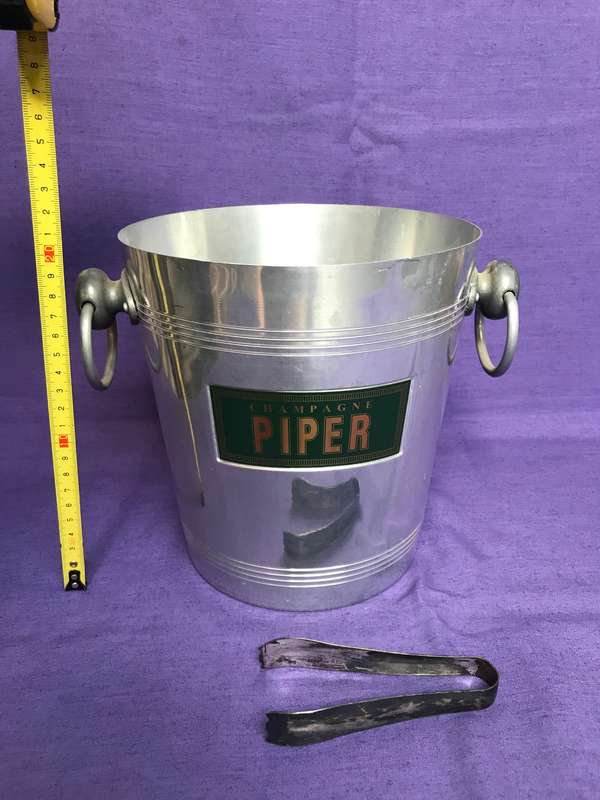 Piper Heidsieck Champagner Ice Bucket Aluminium, collectors item