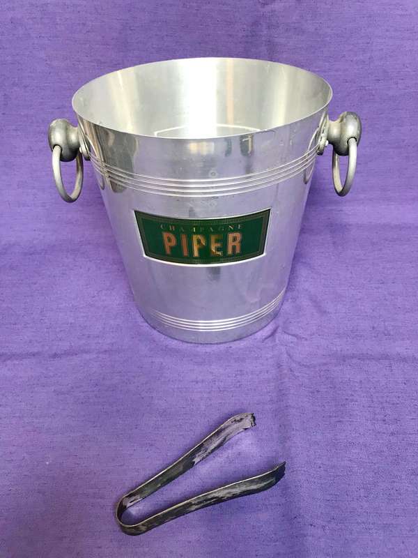 Piper Heidsieck Champagner Ice Bucket Aluminium, collectors item