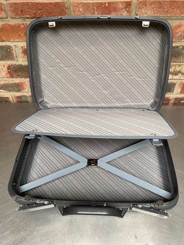 Samsonite Case Briefcase grey 19cm x 37cm x 50cm 2.75kg weight empty, board case,vintage,retro LOT 2