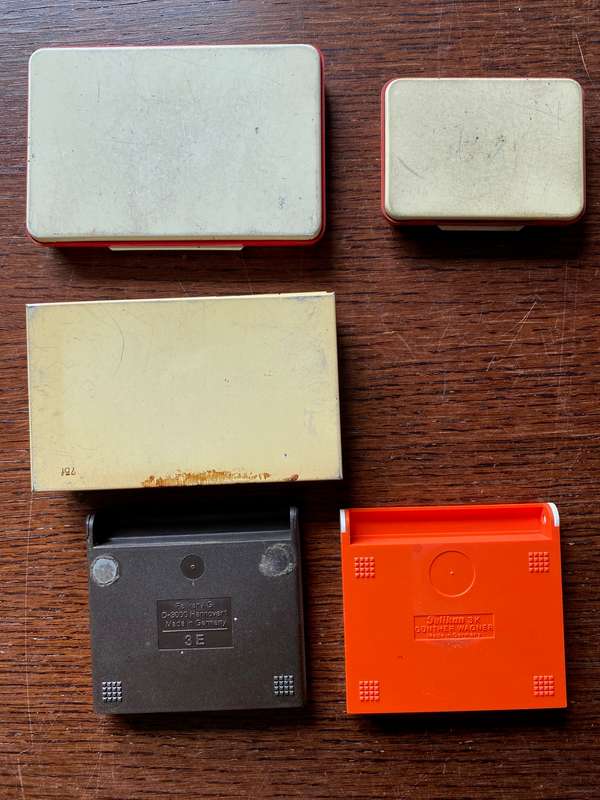 Pelikan stamp pad, ink pad lot , vintage, collectors item