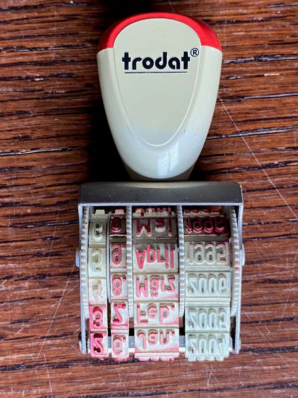 Wooden and plastic stamp lot + extras, all from Germany , vintage, collectors item