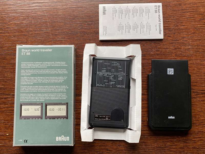 Braun World Traveller ET 88 Calculator,Type 4788, Display not working correct, collectors item,Kodak