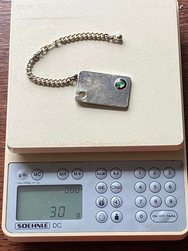 BMW AG Munchen Keyring, vintage, very old, from Gemany, collectors item