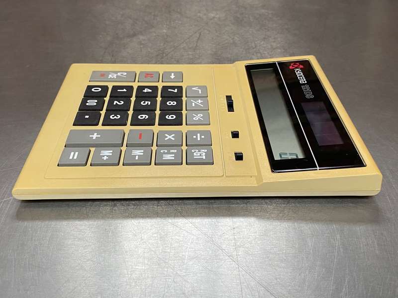 Kyocera Solar Calculator 121DS , vintage, made in Japan, collectors item LOT 3