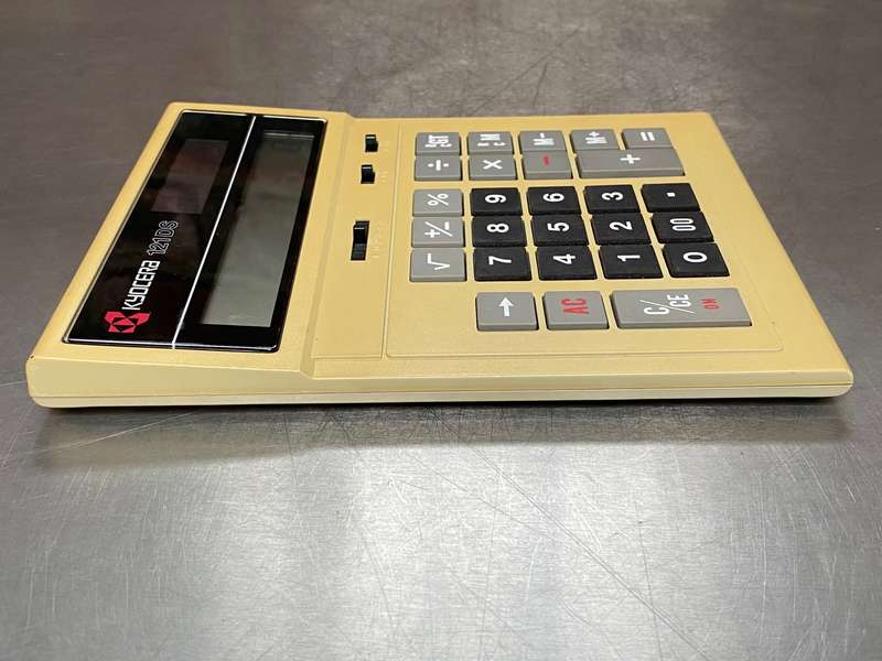 Kyocera Solar Calculator 121DS , vintage, made in Japan, collectors item LOT 3
