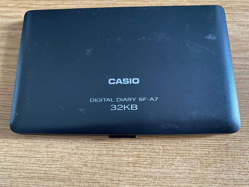 Casio 32 KB Digital Diary SF-A7 , vintage, collectors item, with new batteries