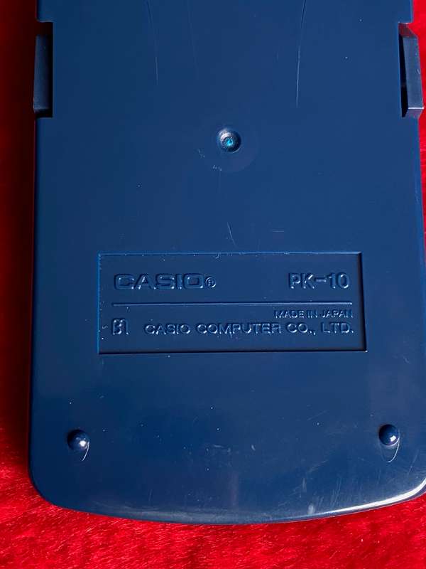 CASIO PK-10 vintage small calculator , working,