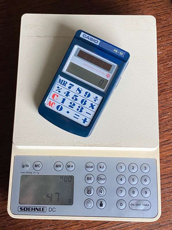 CASIO PK-10 vintage small calculator , working,