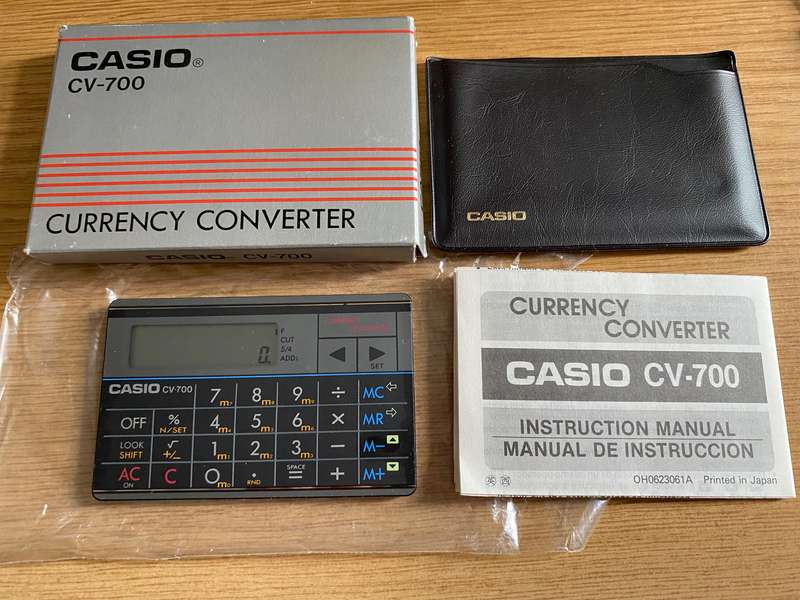 CASIO CV-700  Calculator, TAMRON branding , vintage with new battery