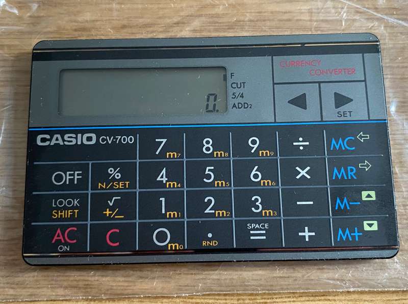 CASIO CV-700  Calculator, TAMRON branding , vintage with new battery