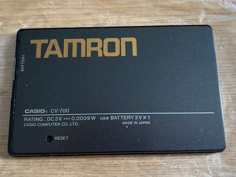 CASIO CV-700  Calculator, TAMRON branding , vintage with new battery