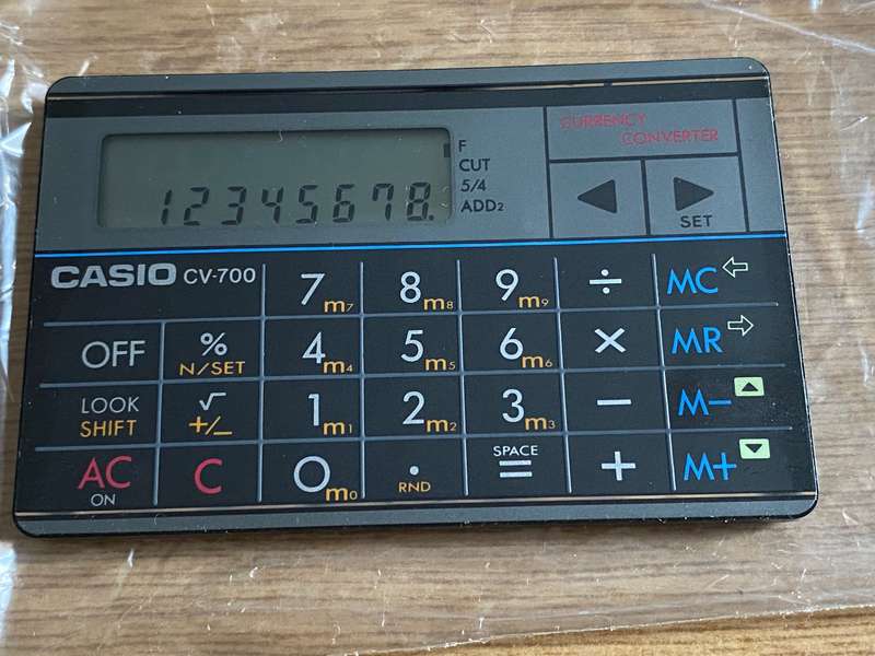 CASIO CV-700  Calculator, TAMRON branding , vintage with new battery