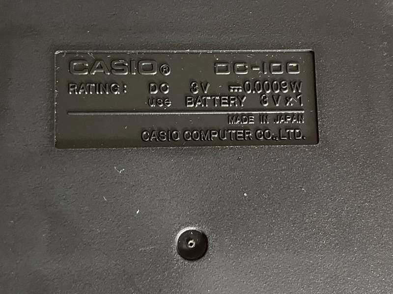 CASIO DATA-CAL DC-100, vintage with new battery, working