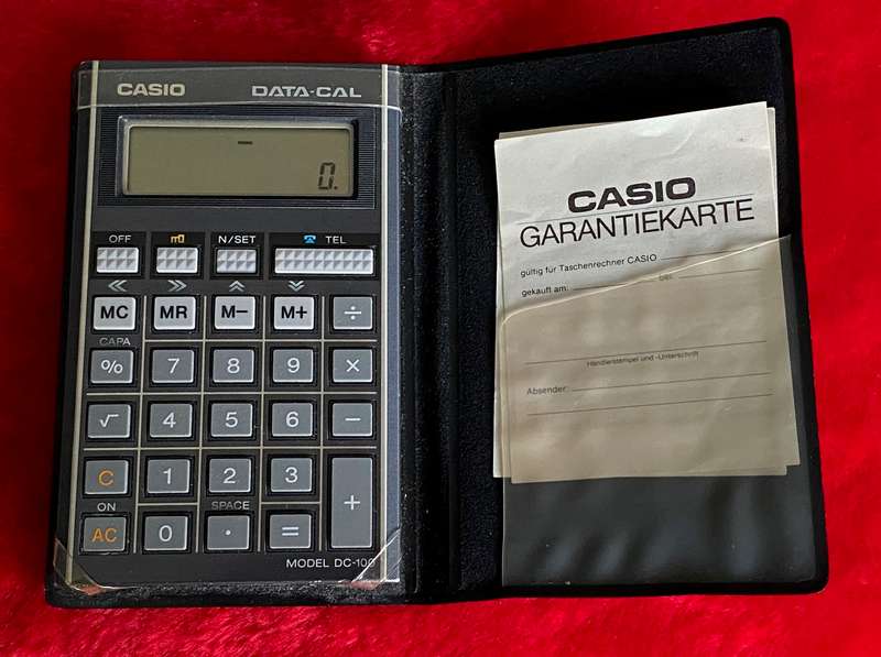 CASIO DATA-CAL DC-100, vintage with new battery, working