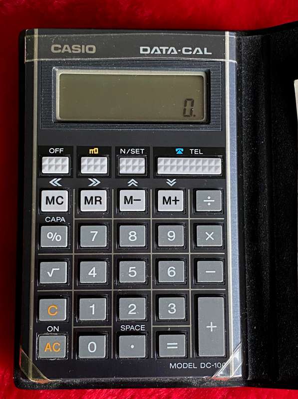CASIO DATA-CAL DC-100, vintage with new battery, working
