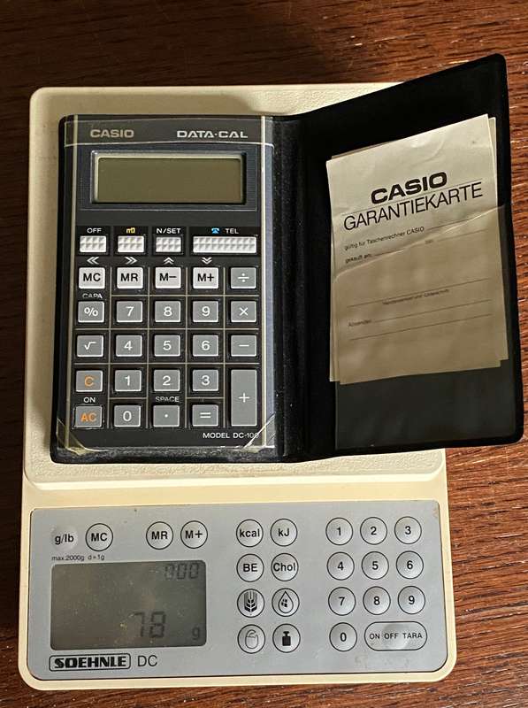 CASIO DATA-CAL DC-100, vintage with new battery, working