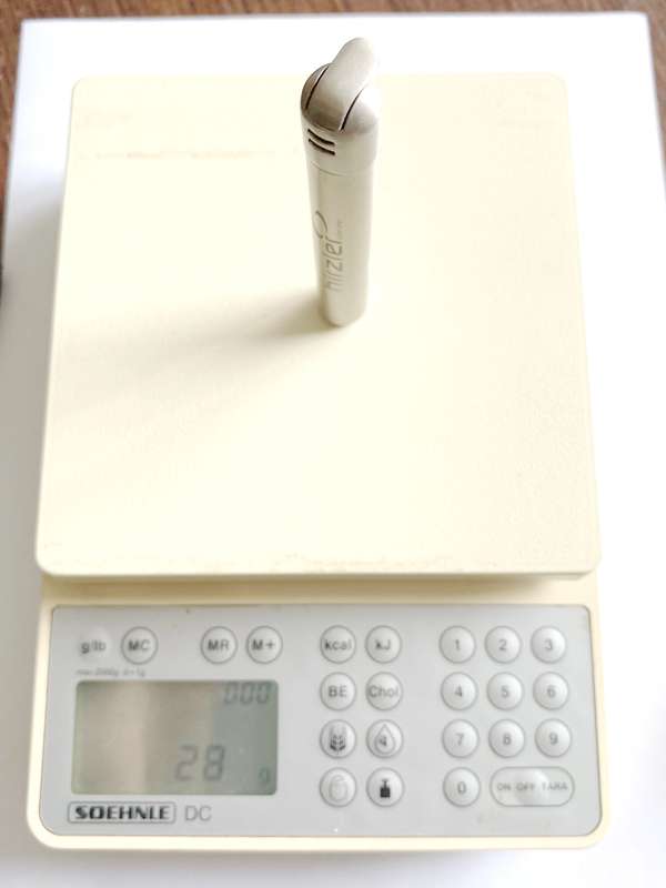 Stainless steel firelighter, with  branding, vintage, collectors item, from the 80s