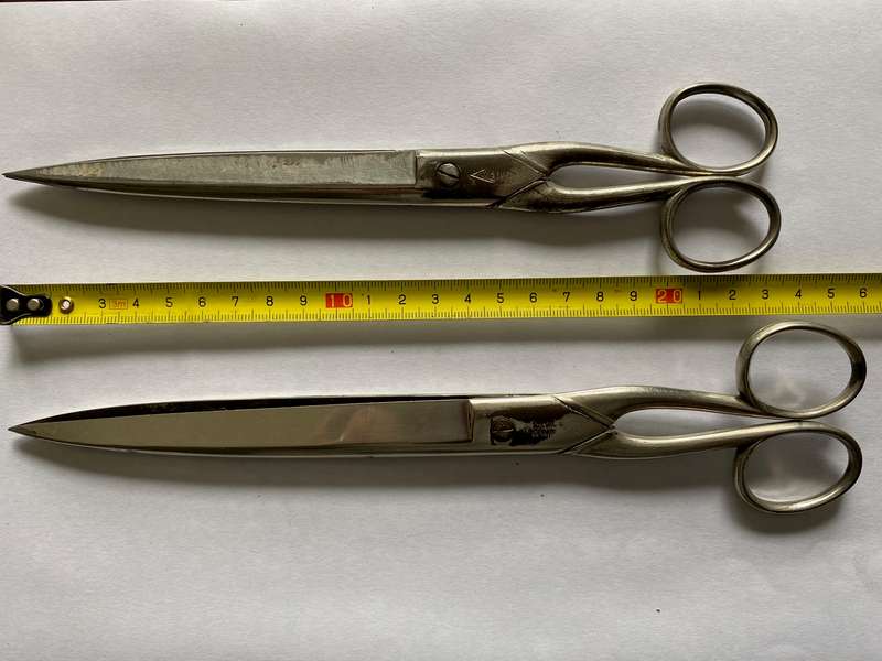 Lot of  Scissors :  1a Stahl Solingen scissors made in Germany, vintage, collectors item