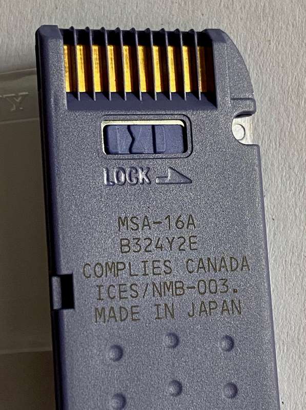 Sony Memory Stick 16MB original