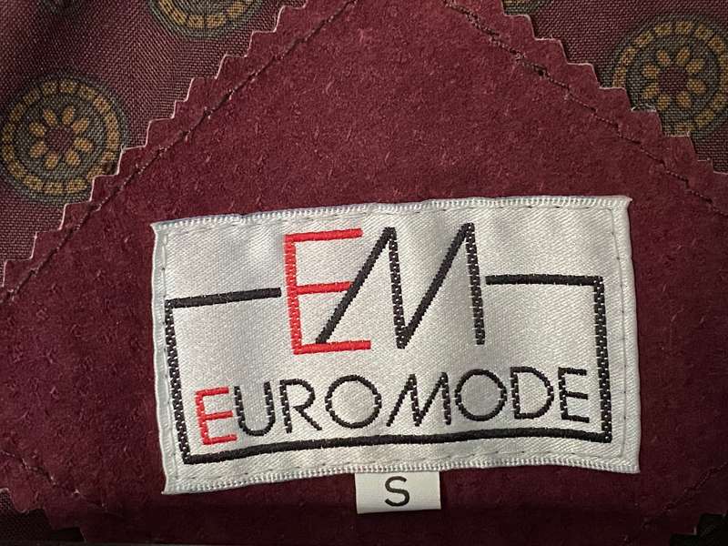 Genuine Leather Vest bordeaux / burgundy, size S / 38
