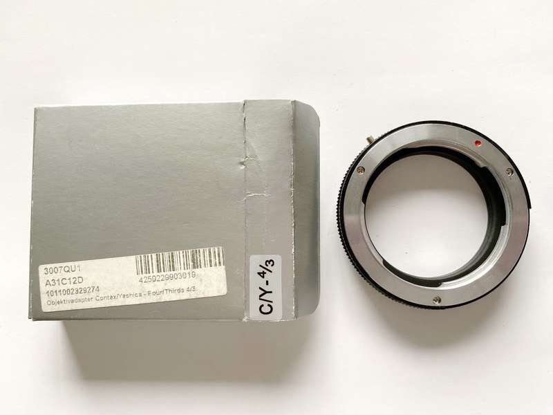 LENS ADAPTER YASHICA/CONTAX C/Y MF LENSES for OLYMPUS 4/3 (FOUR THIRDS) CAMERAS , used Lot 2