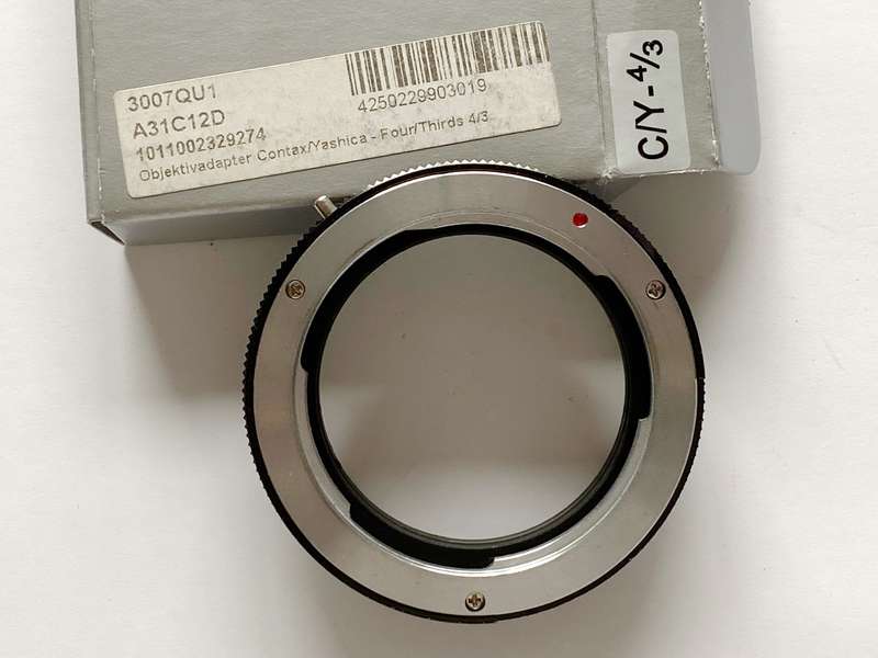 LENS ADAPTER YASHICA/CONTAX C/Y MF LENSES for OLYMPUS 4/3 (FOUR THIRDS) CAMERAS , used Lot 2